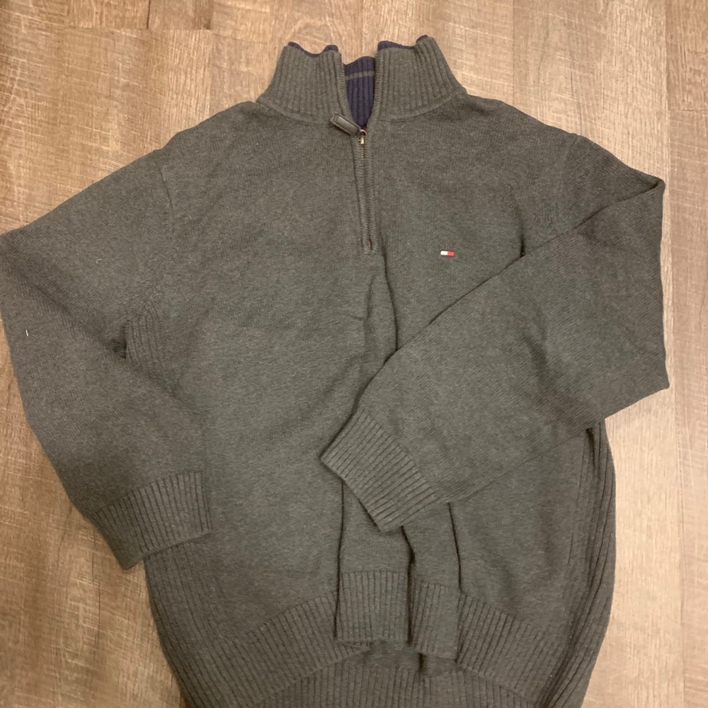 Tommy half zip sweater